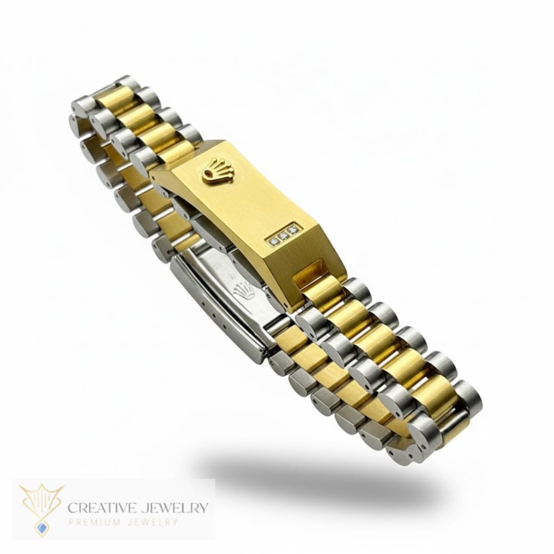 Customized Rolex Bracelet Black