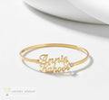 Customize Double Name Style Bangle