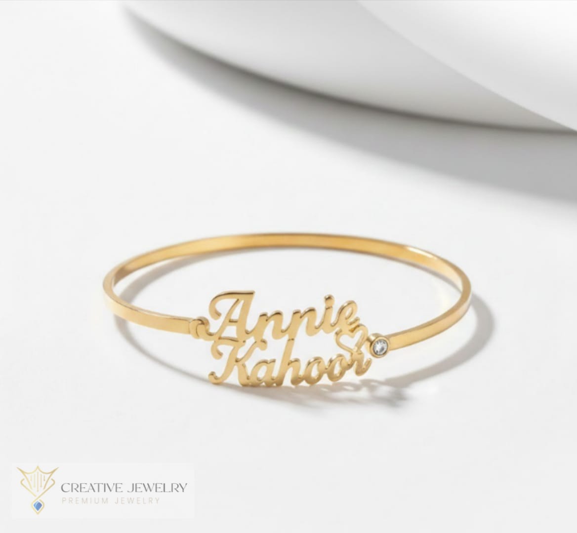 Customize Double Name Style Bangle