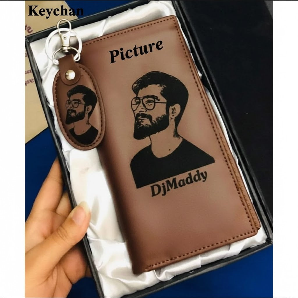 Customized Long Wallet + Keychain