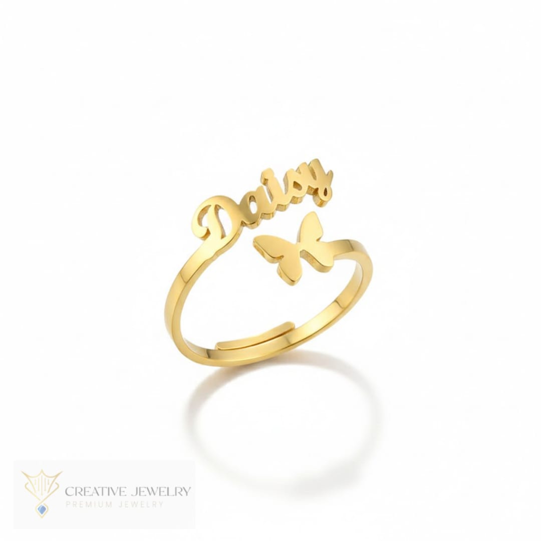 Customized Ring Single Name Style