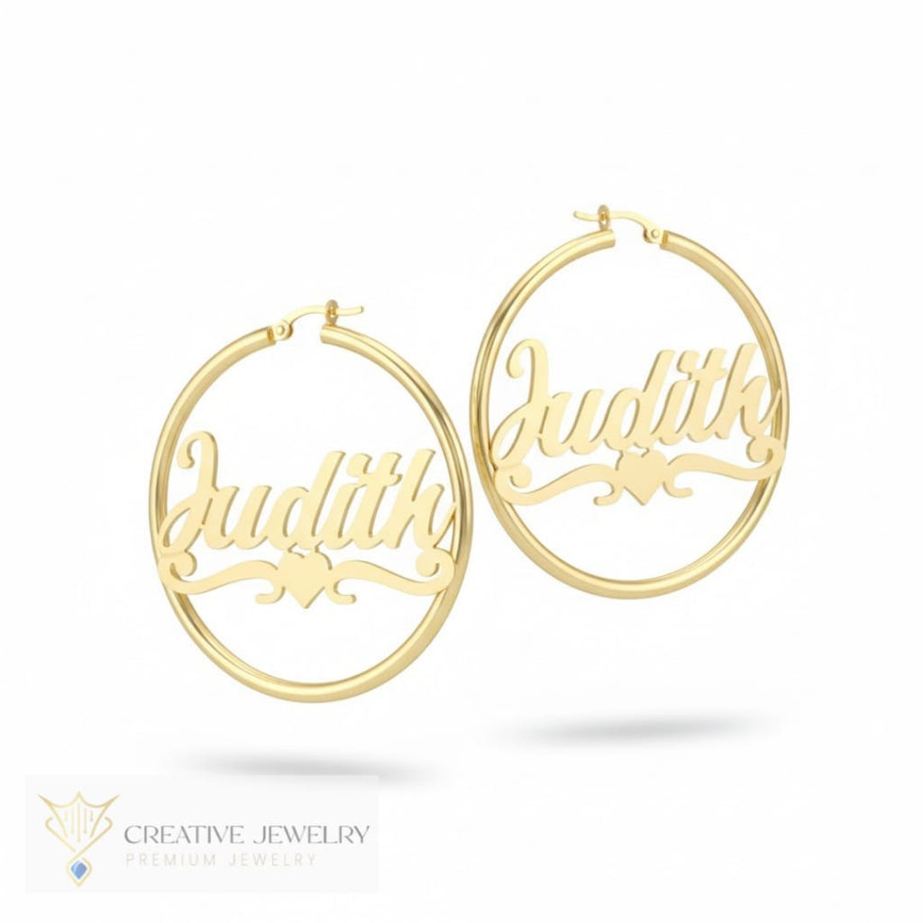 Customized Circle Style Earrings