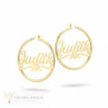 Customized Circle Style Earrings