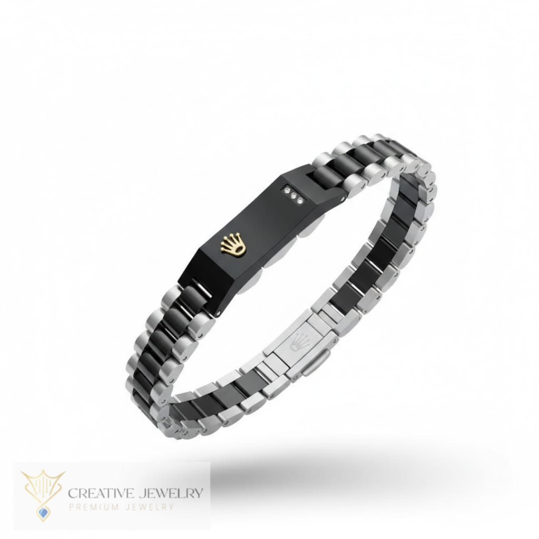 Customized Rolex Bracelet Black