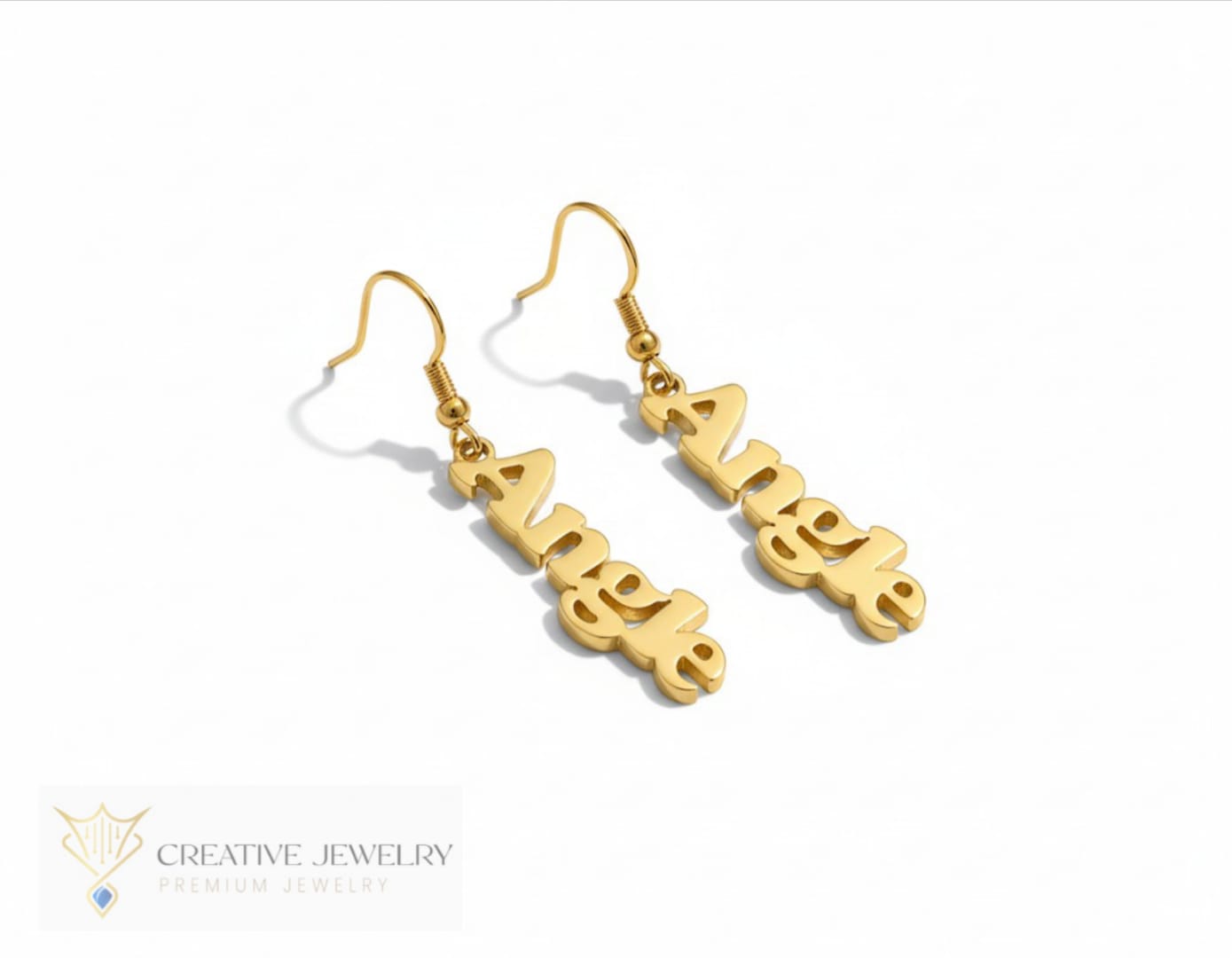 Customized Bold Name Style Earrings