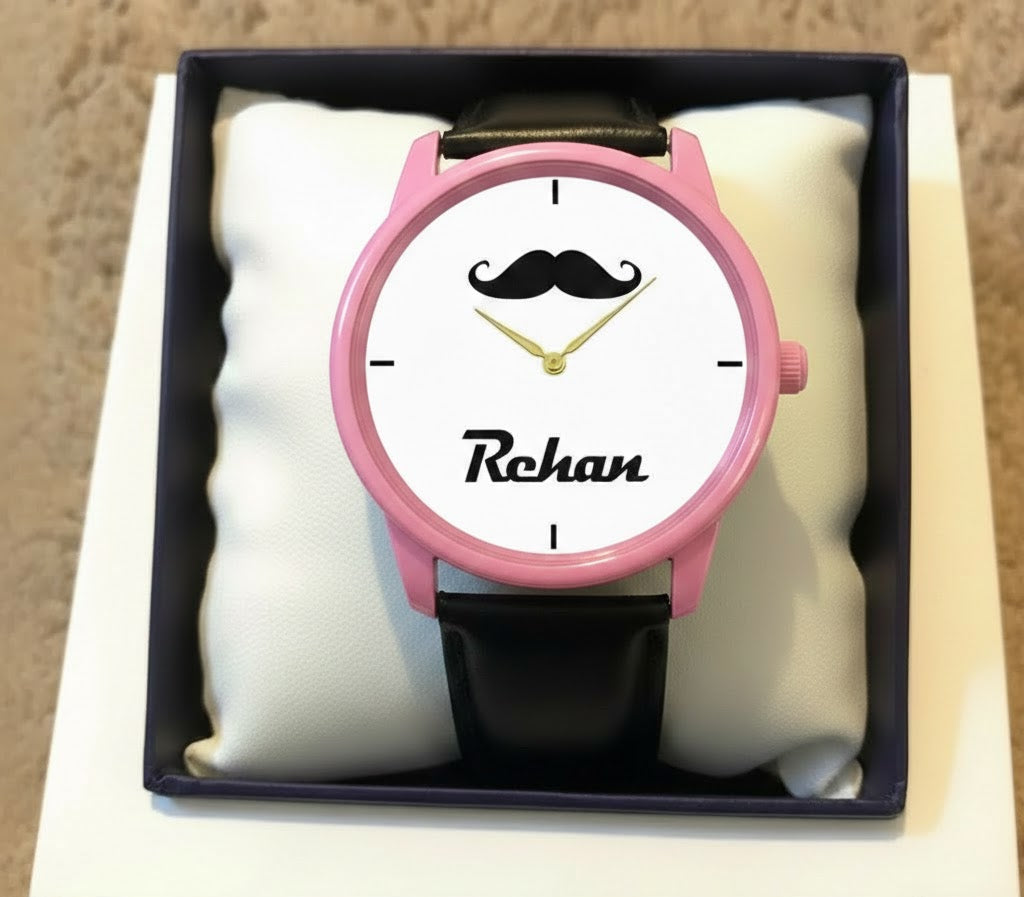 Customized Mustache Watch