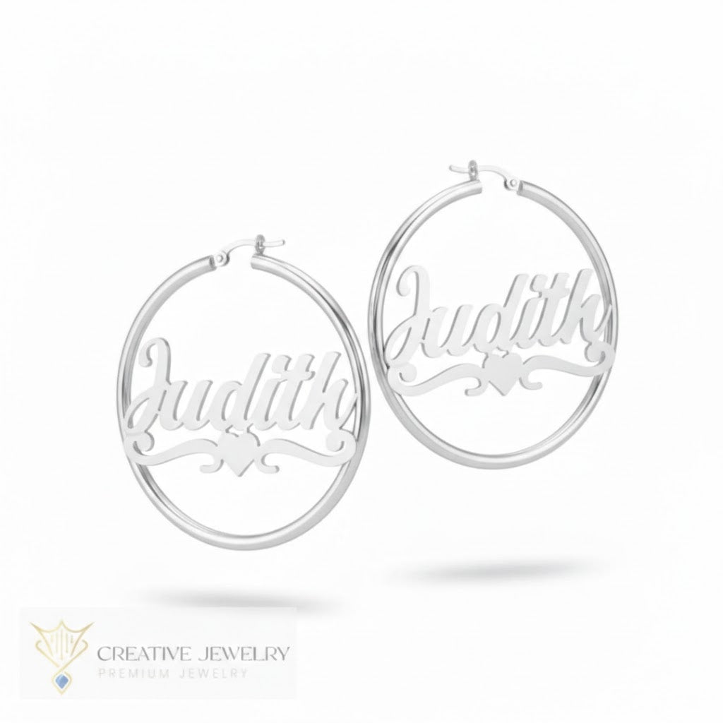 Customized Circle Style Earrings