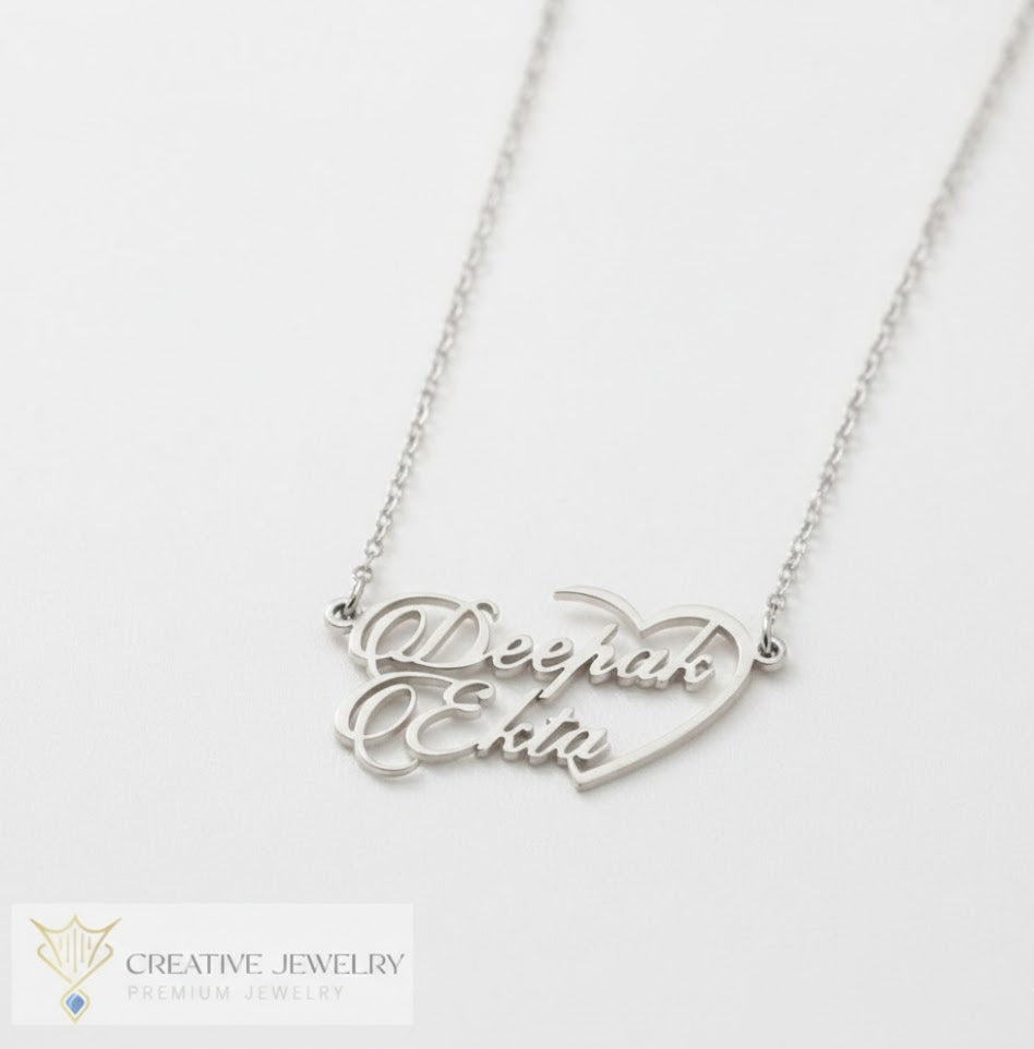 Customize In Heart Necklace