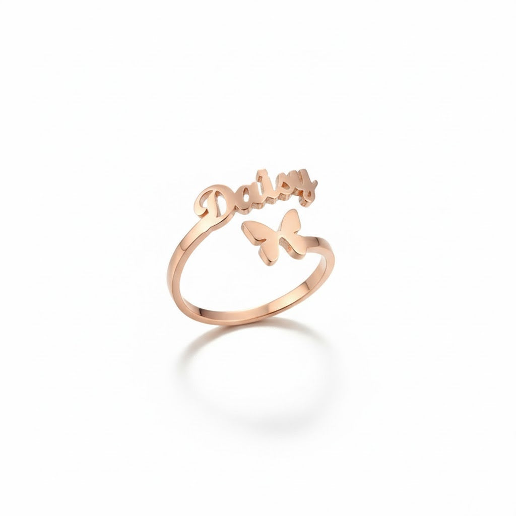 Customized Ring Single Name Style