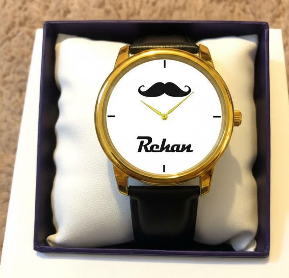 Customized Mustache Watch