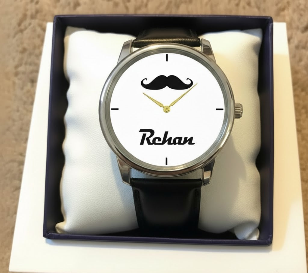 Customized Mustache Watch