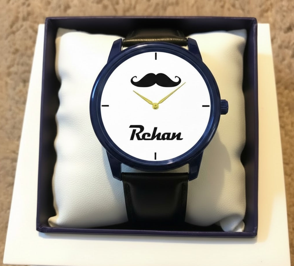 Customized Mustache Watch